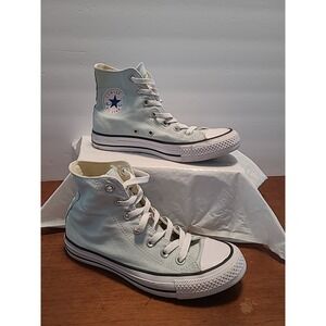 Converse Womens Chuck Taylor AllStar Lift Hi Light Blue Platform Sneakers Sz 6.5